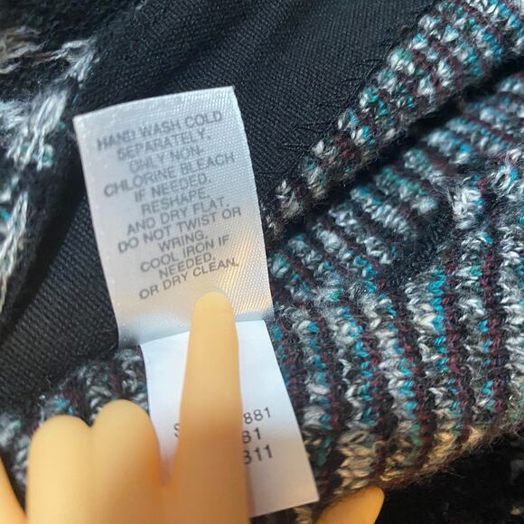 J. Jill Multicolor Jacquard Coatigan Cardigan Jacket Button Closure Colorful XS - Picture 11 of 12